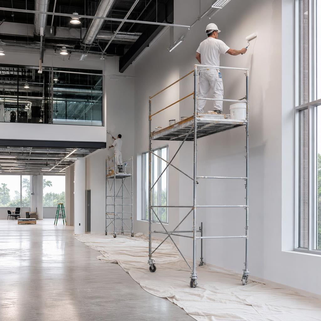 Large commercial interior painting project